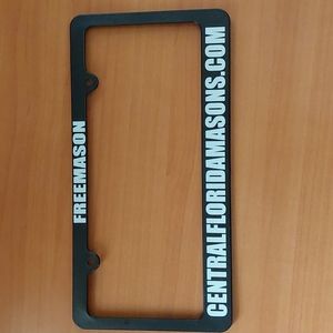 Freemason license plate attachment. Central Florida Masons.
